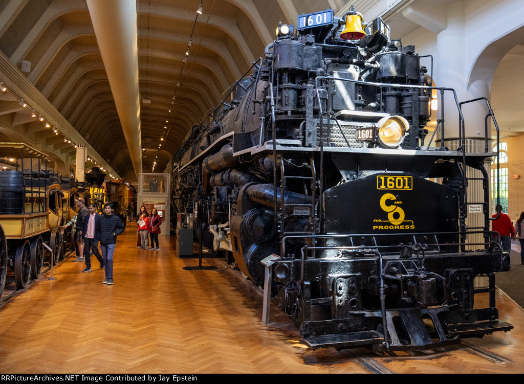 A wider shot of CO 1601 on display at the Henry Ford Museum